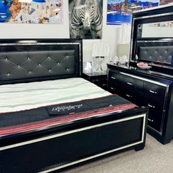 Amazing Offer Now🚨Beautiful Black 5pc Bedroom Furniture Set On Sale Only $1799 (Huge Saving)