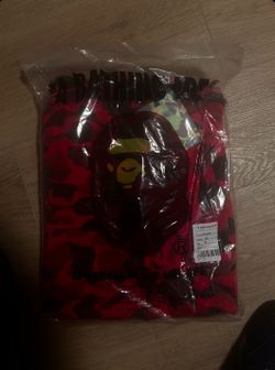 Used Bape Sweater Red Camo Size M