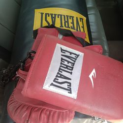 Boxing Punching Bag 50 Lbs With Gloves Delivery Available 