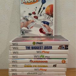 Nintendo Wii Game Lot of 12