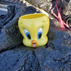 Tweety Bird Looney Tunes 3D Ceramic Coffee Tea Soup Mug Cup Jumbo 20 Oz. Toons