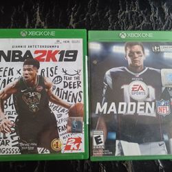 XBOX BASKETBALL AND FOOTBALL GAMES $15 FINAL PRICE 