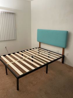 Queen Bed Frame + Headboard - selling separate or together