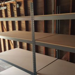Industrial 3 Tier Shelving 72 in W x 36 in D Boltless Warehouse Rivet Storage Rack Similar to Uline Stronger Than Homedepot Lowes And Costco Delivery 