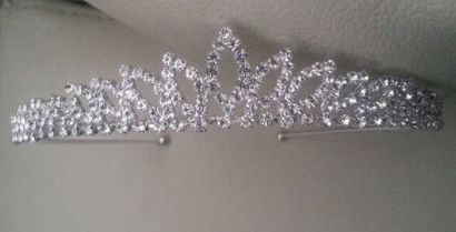 Bride/princess crown open leaf Tiara