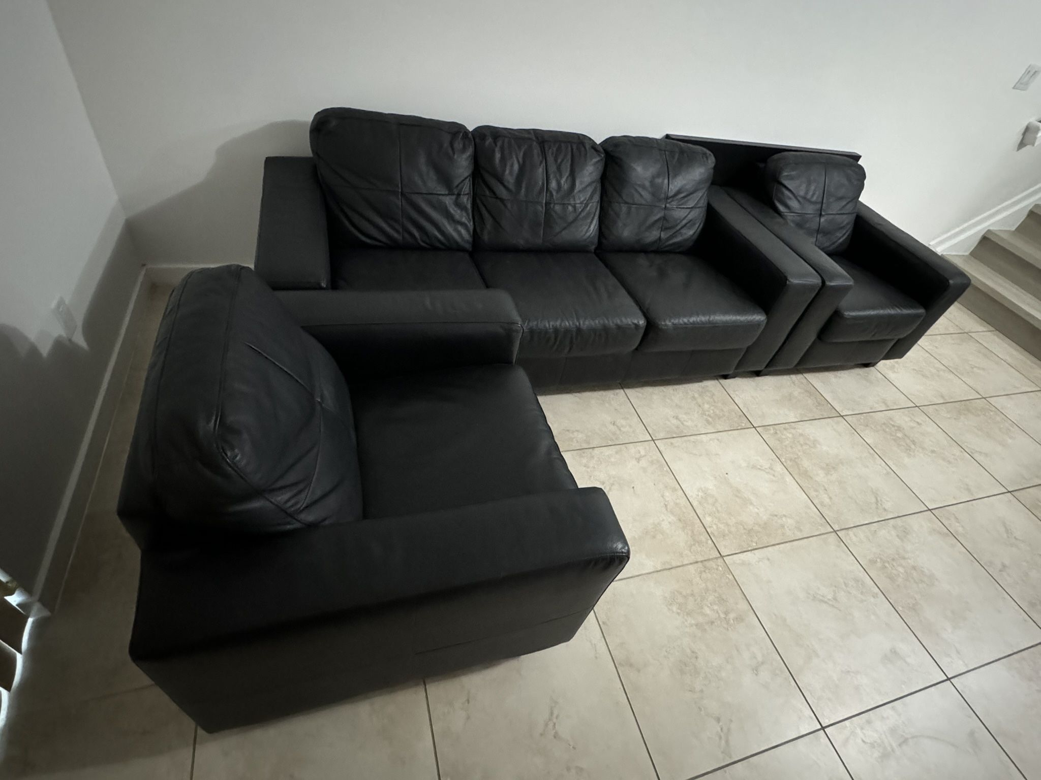 Black Sofa 5 Seats
