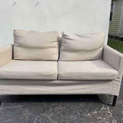 Beige Simple Sofa Decent Condition 