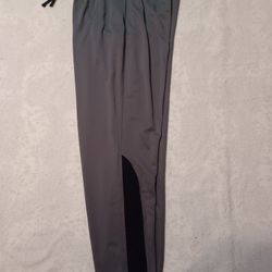 Men's Under Armor Pants Size Large Gray Black Workout Running