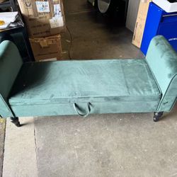 Ottoman Bench Green