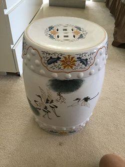 Vintage garden drum/stool