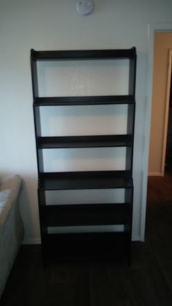Black 6 shelf wardrobe shelf
