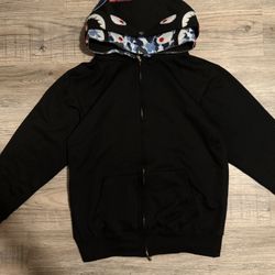 BAPE ABC Camo Shark Wide Fit Full Zip Double Hoodie