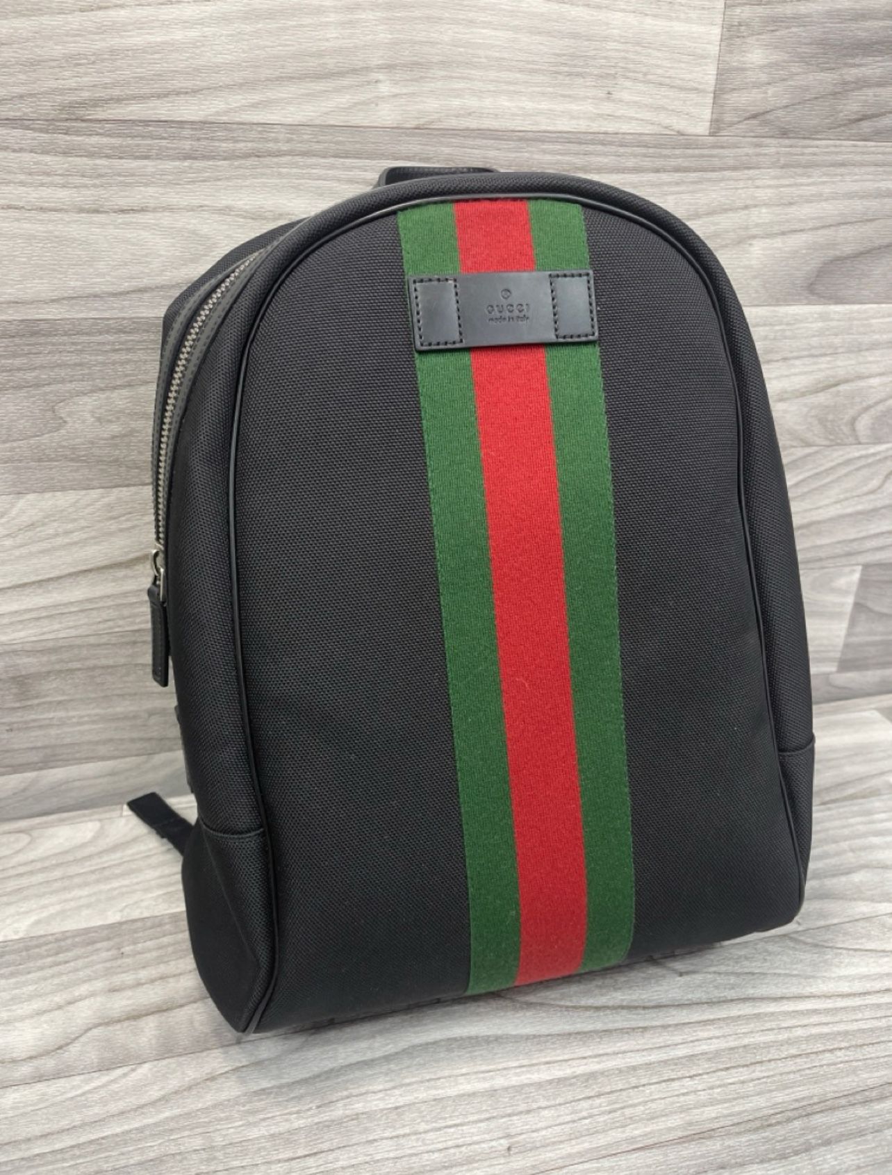 Gucci Techno Web Zip Backpack