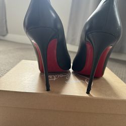 Christian  Louboutin Kate Red Sole High-Heel Pumps, Blac