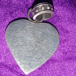 Valentine's Sterling S. HEART Charm.