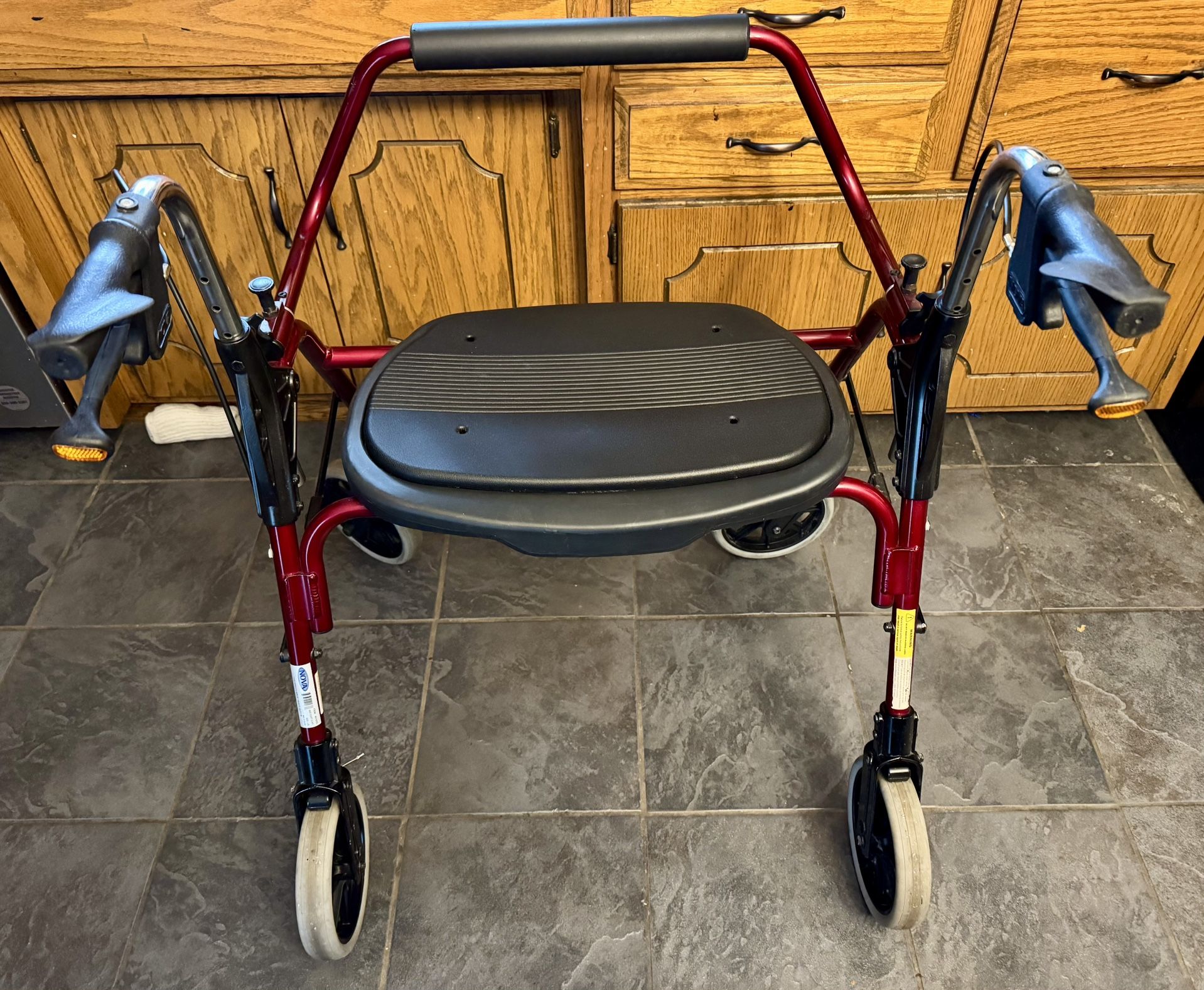 Nova EXTRA Large Heavy Duty 600 Lb Weight Capacity Red Walker
