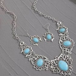 Tibetan Turquoise Jewelry Set 