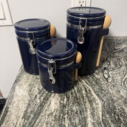 3 Piece Ceramic Canister Set