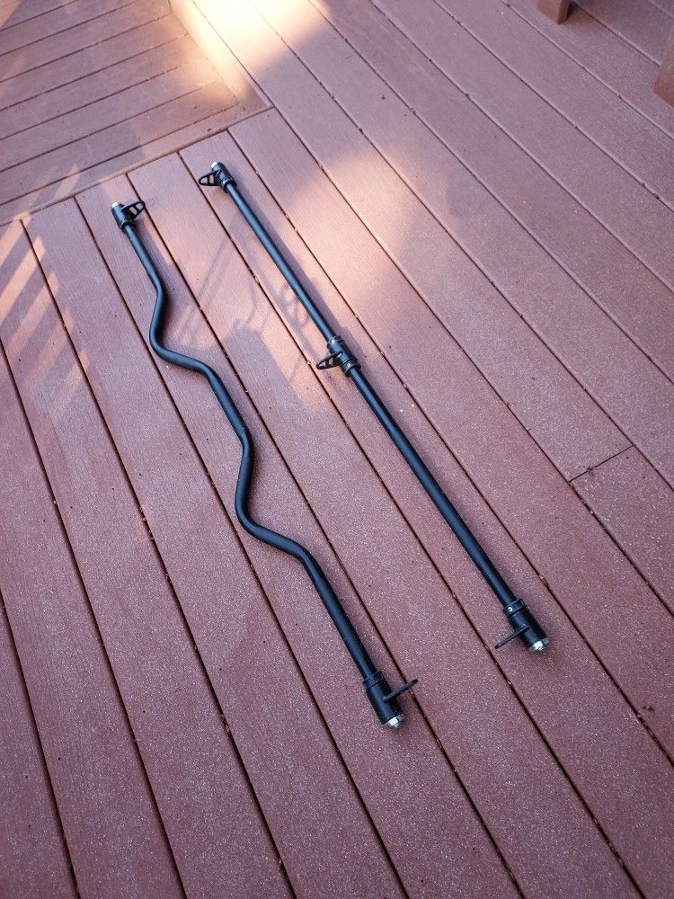 2 Heavy Duty Barbells/Pull Down Bars