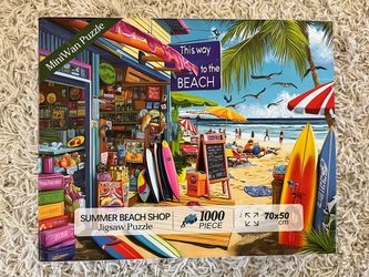 MiniWan Summer Beach Shop 1000-Piece Jigsaw Puzzle