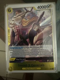 One Piece Card Game - Sweet 3 Generals OP17-114 R (4x Playset)