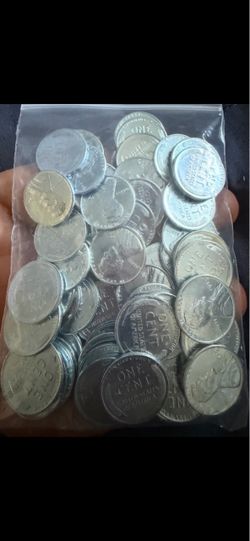 Steel collectible 1943 pennys