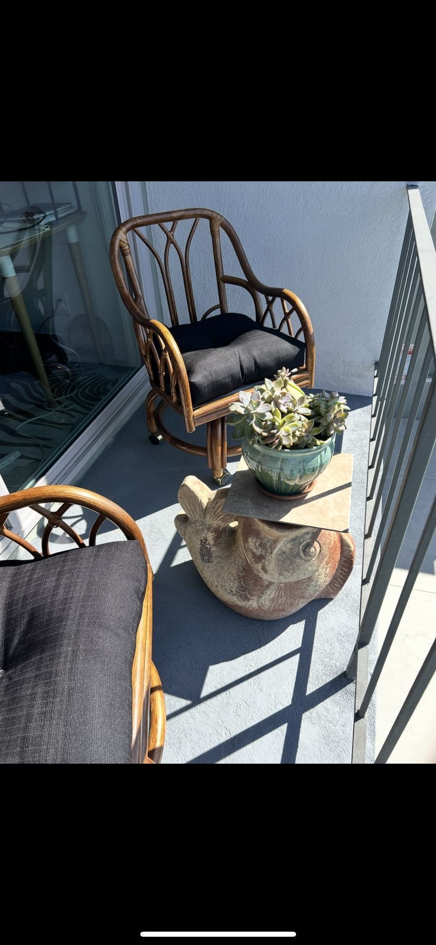 Terracotta Fish Planter/Plant Stand/Patio Table