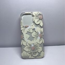 Kate Spade Hardshell Case iPhone 13 Pro (6.1" - Large Camera) Hollyhock Floral- New Open Box