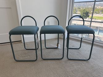 Set of 3 Modern Angui chairs by AYTM - Dusty Blue / Brand New /Danish Design