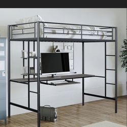 Tymon Loft bed With mattress