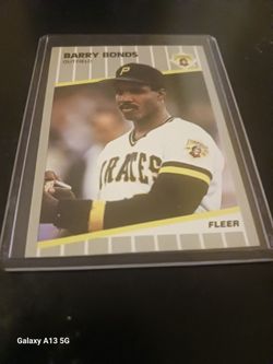 Barry bonds fleer card