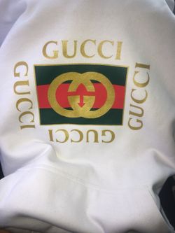 New Gucci white hoodie