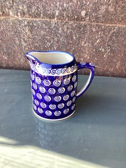 Boleslawiec Polish Pottery Pitcher Creamer