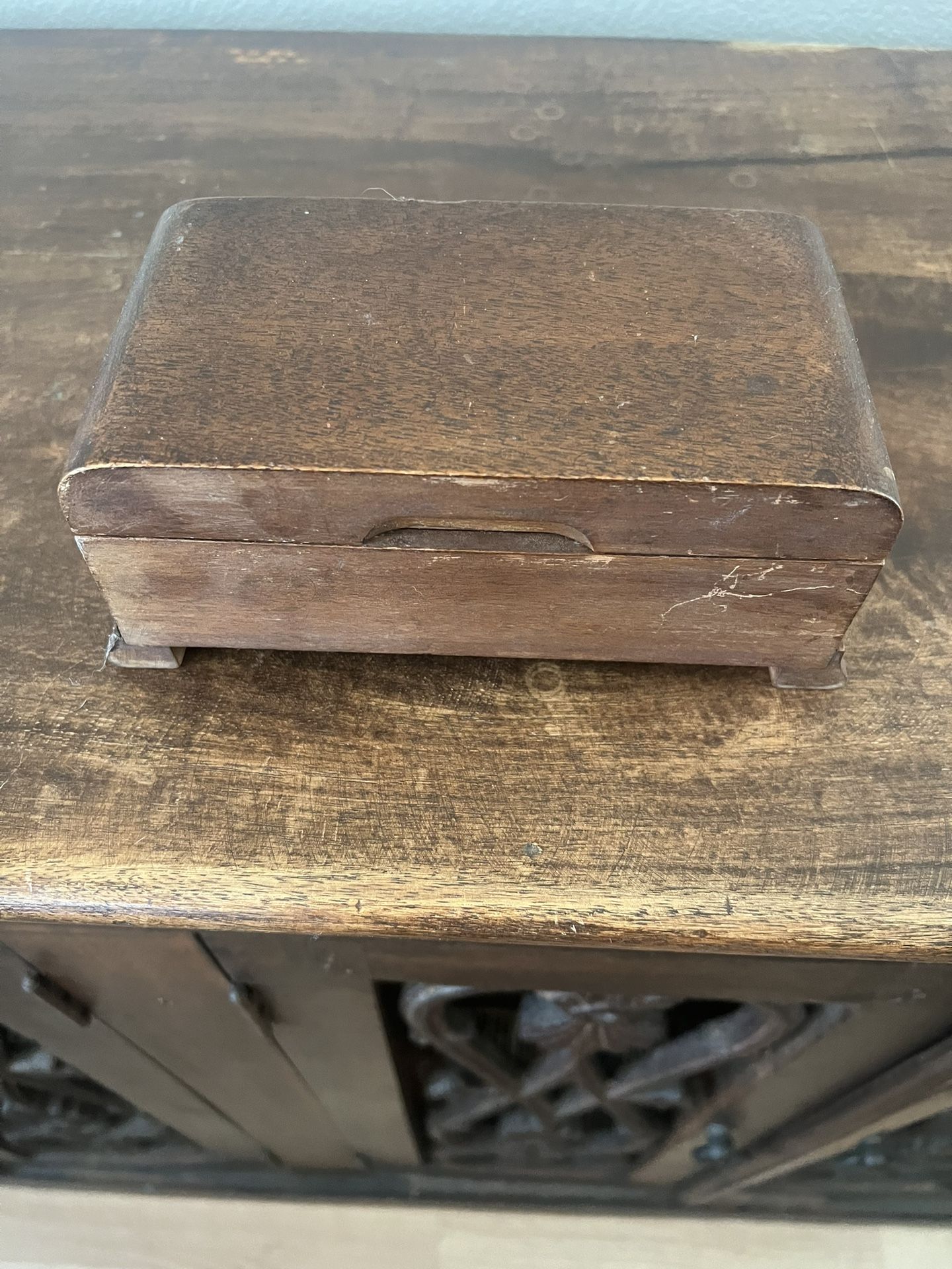 Vintage wooden music box