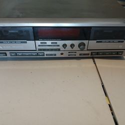 VINTAGE JVC DOUBLE CASSETTE DECK 