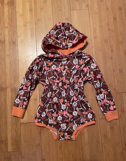 Girls Football Sweater Romper - Size 5/6