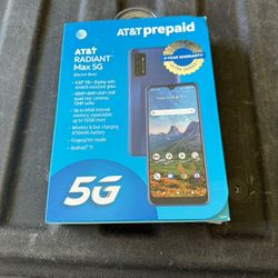 AT&T Prepaid Radiant Max 32GB, 6.5 inch HD+ Display, Prepaid Smartphone - Cobalt Blue