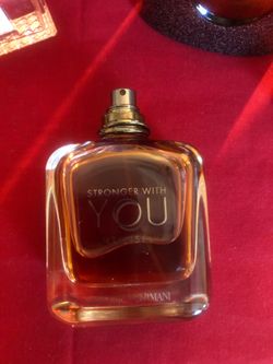 Emporio Armani Stronger With You Intensely 3.3oz EDP Spray for Men - No Box - No Cap. AUTHENTIC