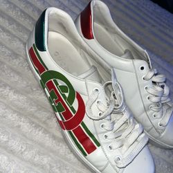 Gucci White Leather Sneakers