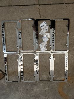 GM HEAVY DUTY METAL LIC PLATE FRAMES