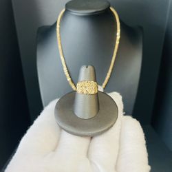 10K Yellow Gold Nugget Rings