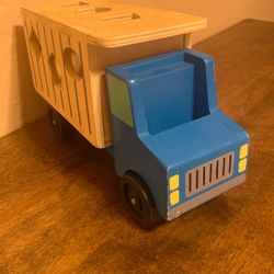 All Wooden Dump Truck Toy