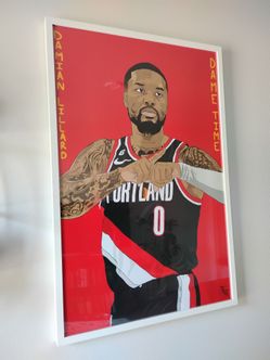 Damian lillart art Portland trailblazers