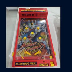 Vintage Street Fighter Pinball Machine Table Top Toy