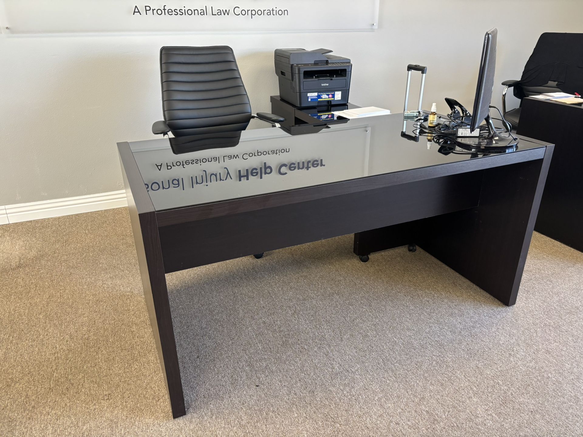 3 PCS Office Desk Combo With Chair