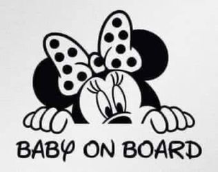 Baby on board car decal 
