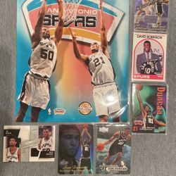Basket Ball -Tim Duncan -David Robinson -San Antonio Spurs -Roockie Jersey Set
