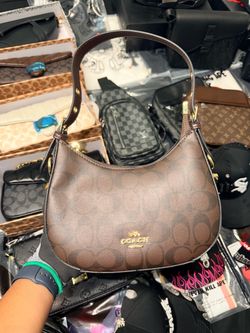 Coach Signature Hobo Shoulder Bag