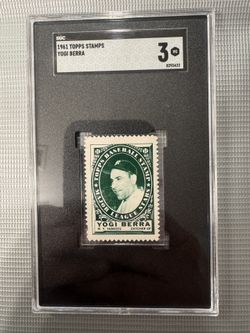 Yogi Berra 1961 Topps Stamp