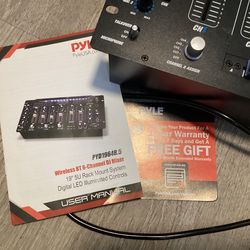 Pyle PYD1964B.5 Wireless BT- 6 Channel DJ Mixer